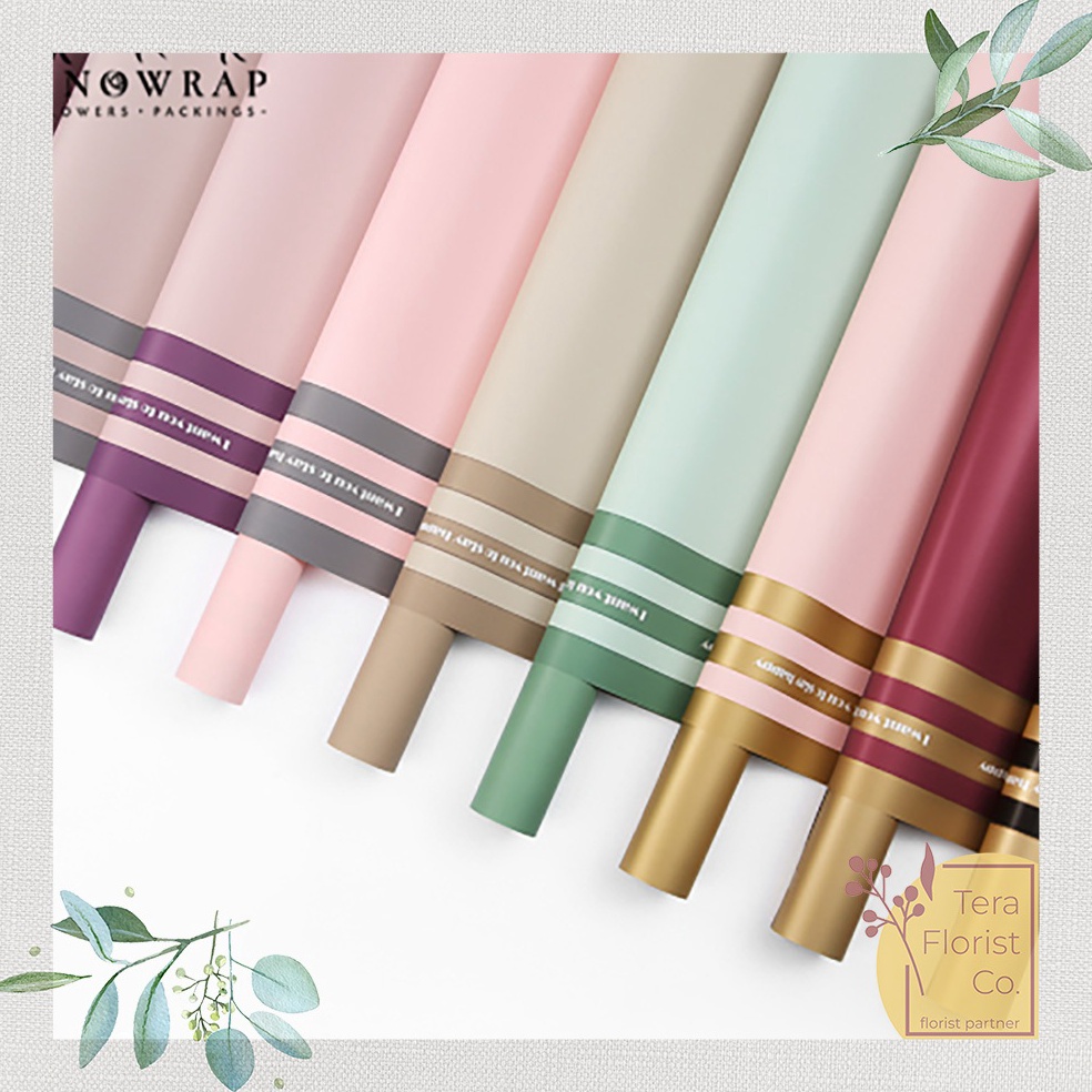 

Borong Untung 2 Lembar Cellophane Triple Striped Frame Bouquet Bingkai Jelly Film List Kertas Buket Korea Bunga Flower Wrapping Paper Varian Color