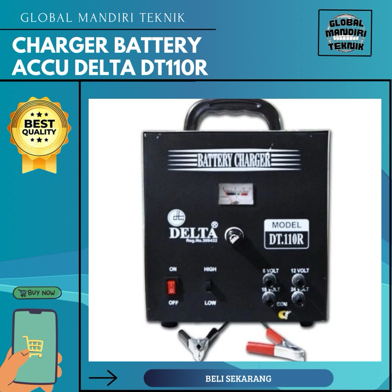 CHARGER BATTERY ACCU DELTA DT110R / Chargeran Aki Delta Bekualitas