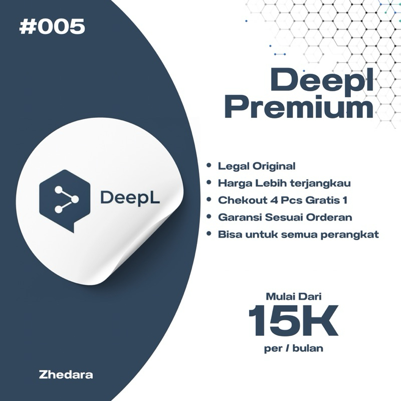 #005 DEEPL PREMIUM ALL DEVICES AKTIF 1 BULAN DEEPL PRO ADVANCED