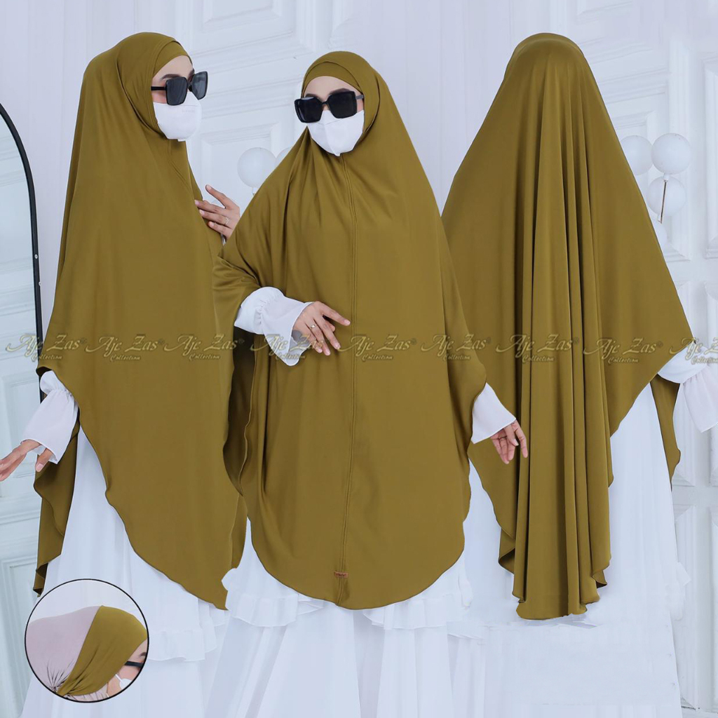 BISA COD Hijab Syari Instan Non Pet+Inner Bando Kode J-3 Bahan Jersy Standar By Ory AjeZas Collect
