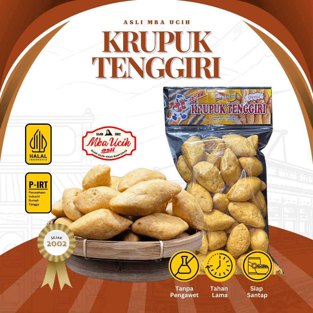 

Kerupuk Tenggiri Asli Mba Ucih Oleh Oleh Khas Banyumas