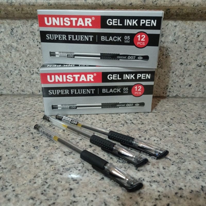 

CNA Bolpoin Gel Unistar 007 / Bolpoin Gel 1 lusin murah / Pulpen Gel Unistar 007