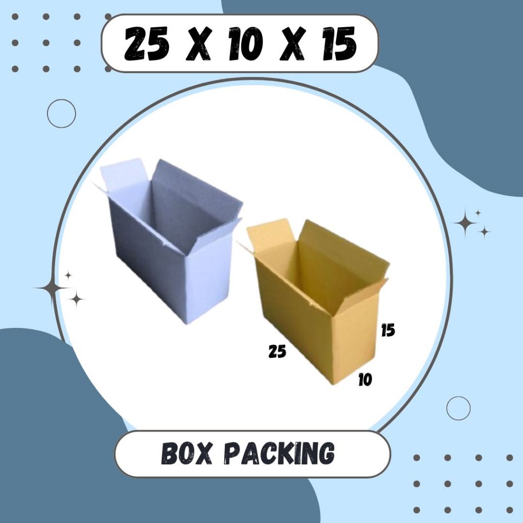 

Karton 25x10x15 Kardus A1 Packing Dus Kotak Kemasan Box Aksesoris Souvenir Sparepart Obat Madu
