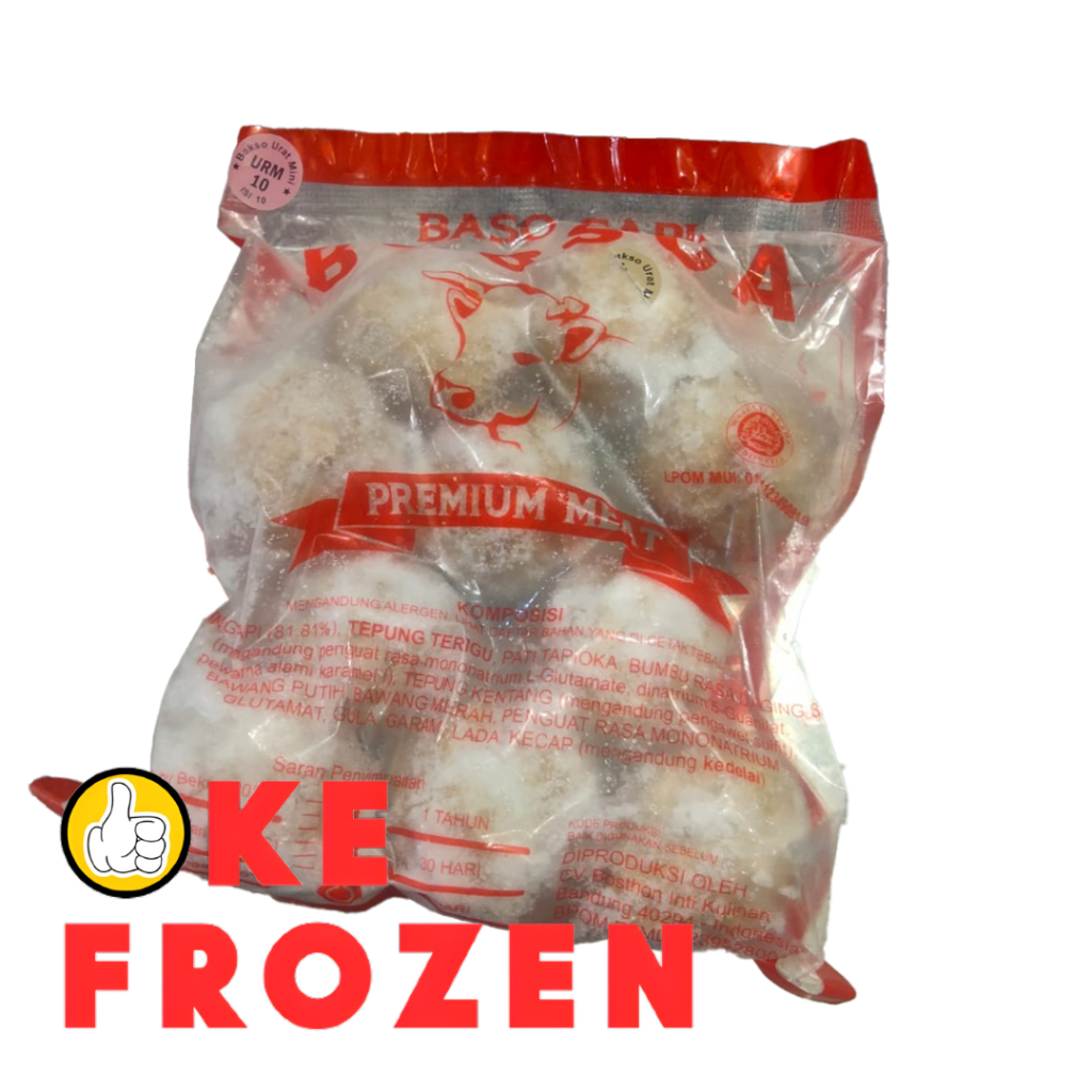 

BOSSCA BAKSO DAGING URAT MINI 300GR ISI 10 / BAKSO DAGING SAPI URAT