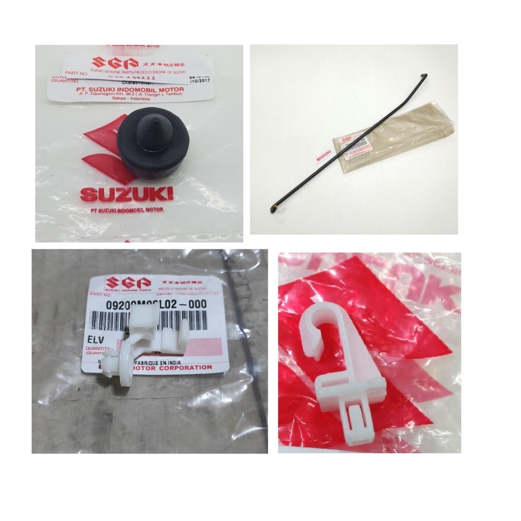 ORI Karet Stopper Klip Bracket Besi Tiang Penyangga Kap Tutup mesin SUZUKI SWIFT Stoper Tahanan Tutu