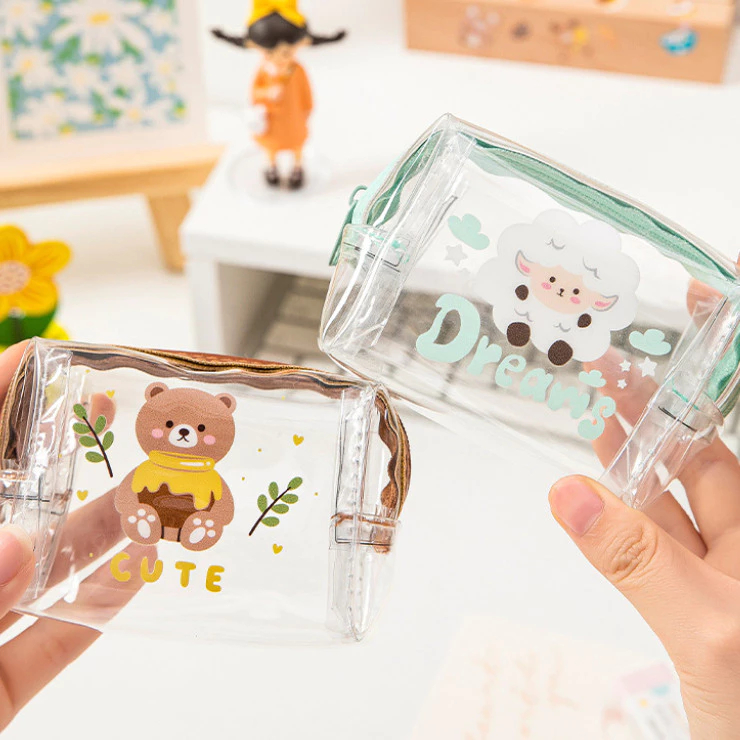 Dompet Mini Karakter Lucu / Pouch Koin Transparan