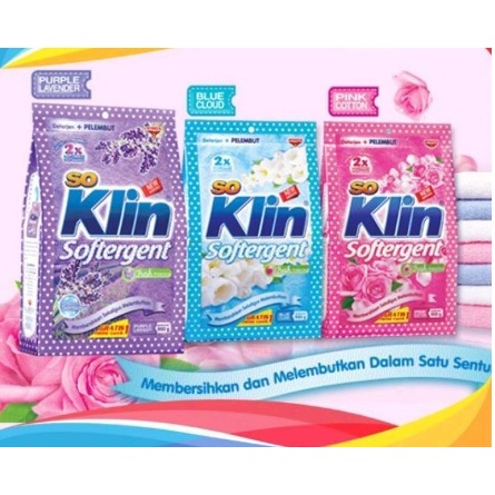SOKLIN Softergent Pakaian Deterjen Bubuk 1.8 Kg - So Klin Detergent Pakaian 1800gr
