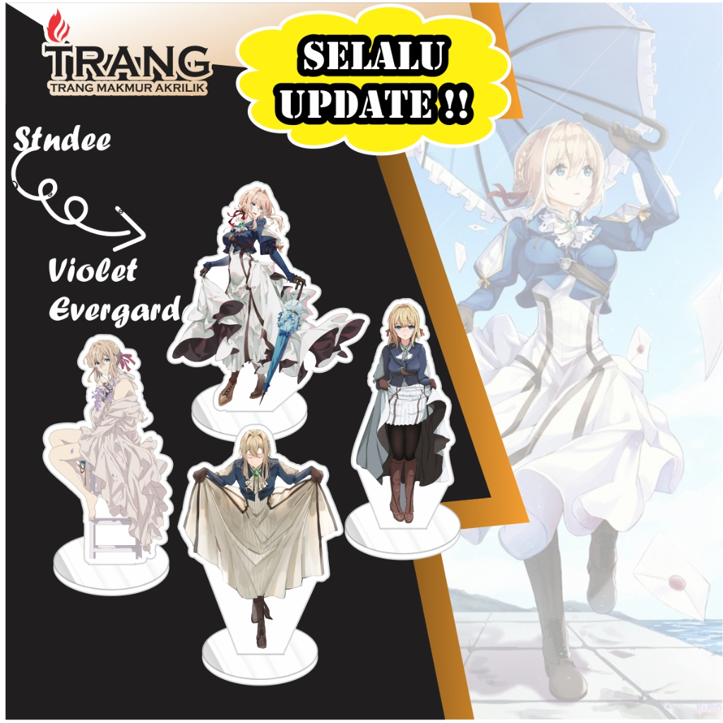 Standee Figure Akrilik Violet Evergarden / Standing Action figure Acrylic Violet Evergarden