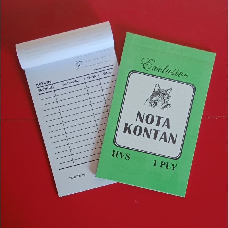 

SATU PACK BUKU NOTA KONTAN KECIL BUKU NOTA TULIS 1 PLY ISI 10 BUKU