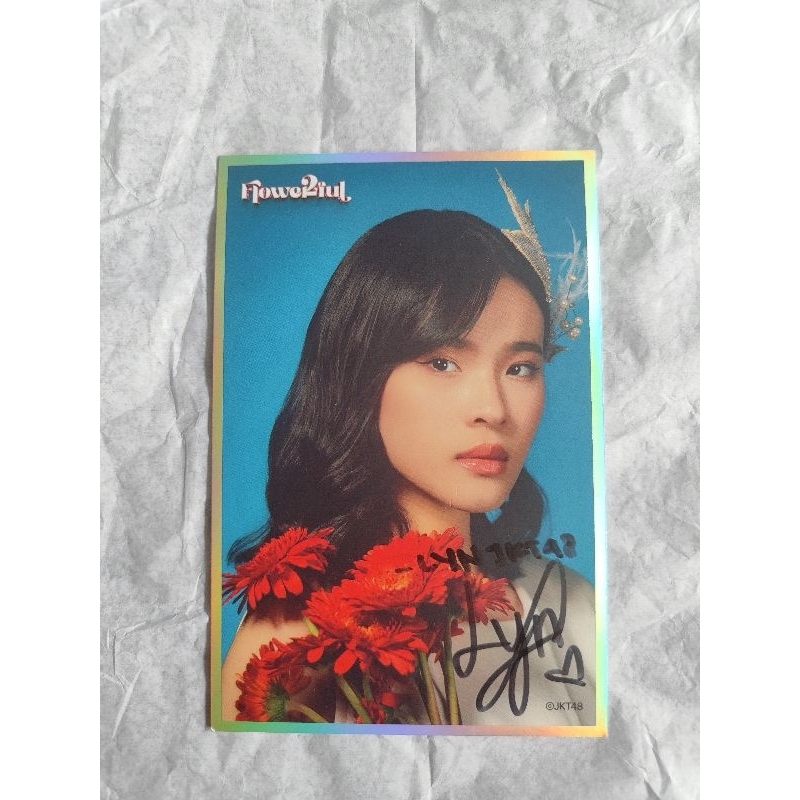 Photoprint Signed Lyn JKT48 - Benefit Flowerful