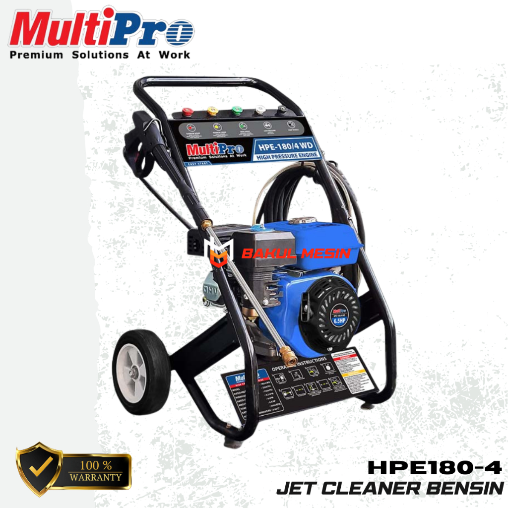 MULTIPRO HPE180-4 High pressure jet cleaner mesin cuci bensin HPE 180