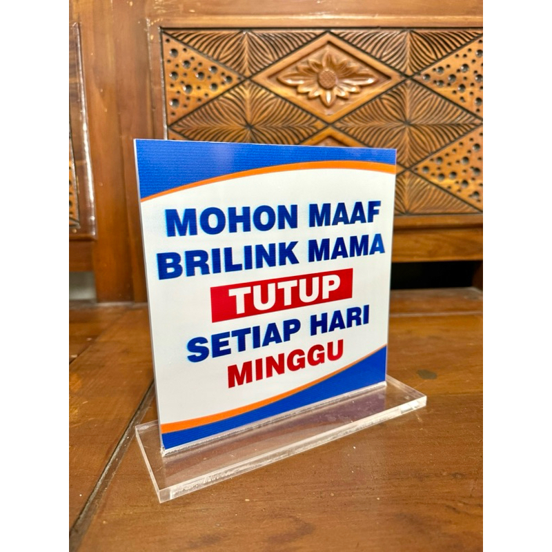 

PAPAN MEJA AGEN BANK / KONTER COUNTER UKURAN 18x18 BAHAN SUPER TEBAL