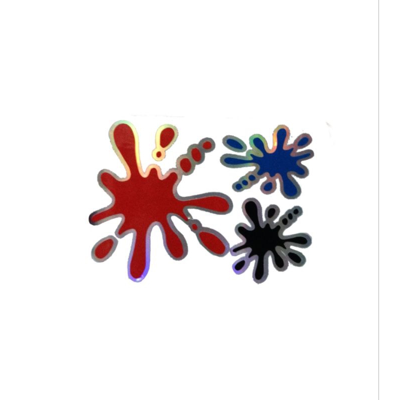 Stiker motor hologram crot