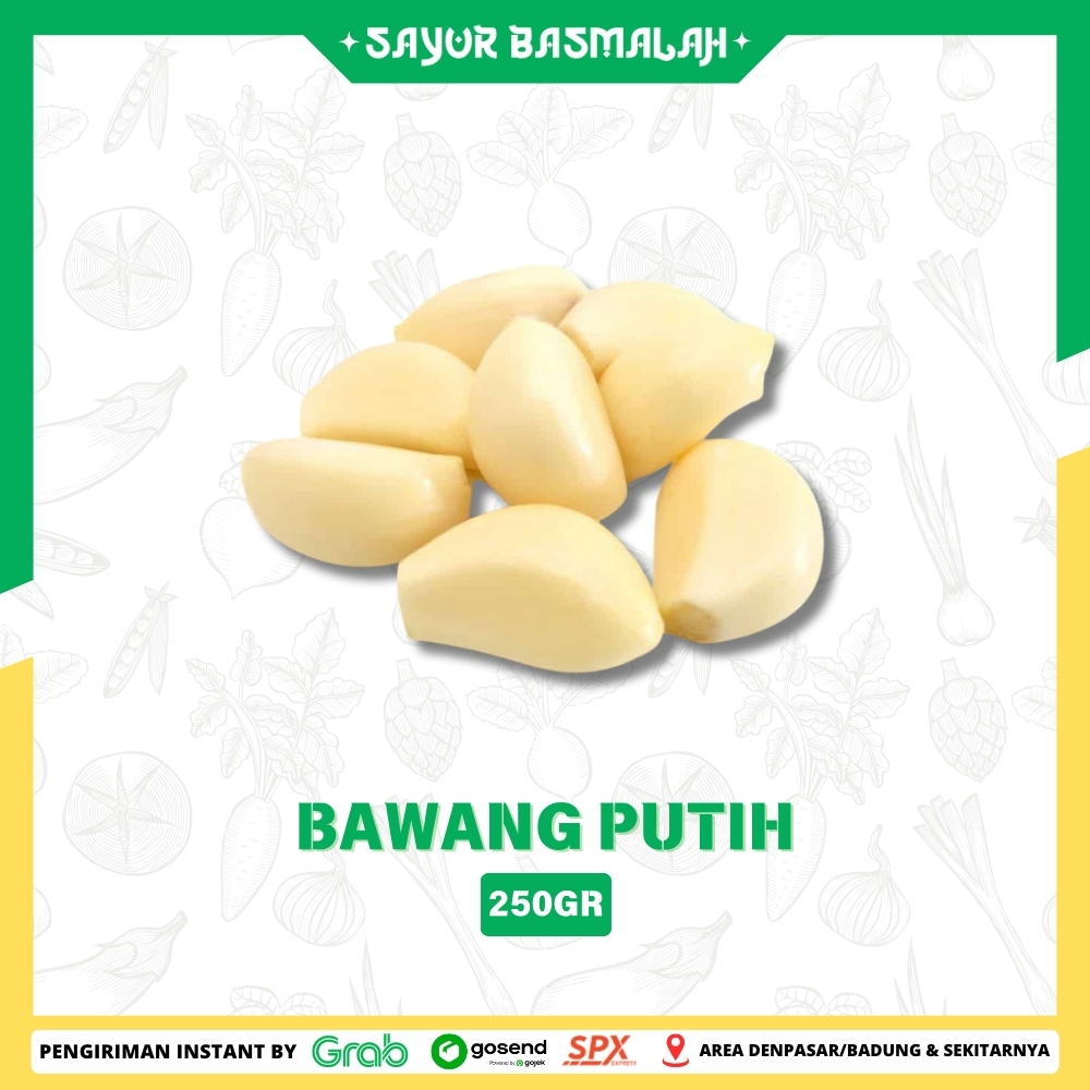 

Bawang Putih Kupas 250gr - Sayur Basmalah