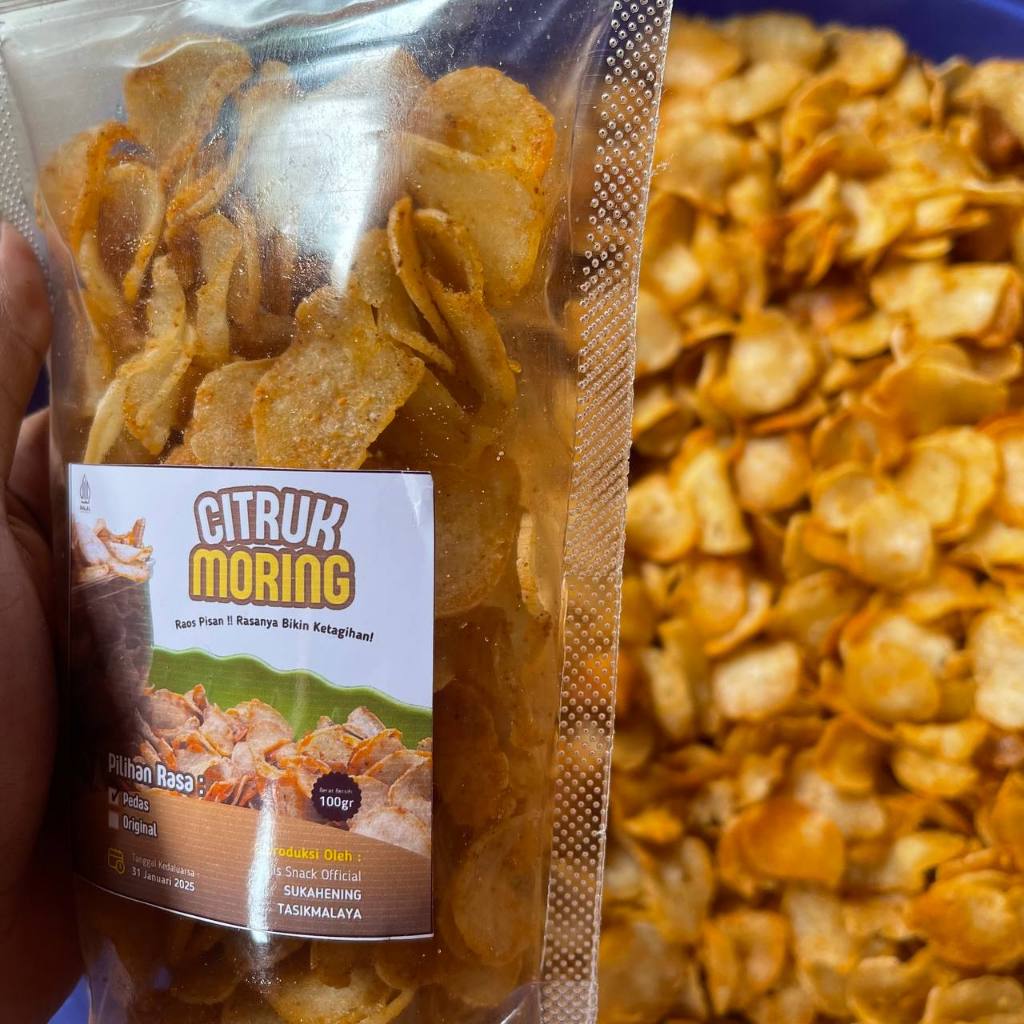 

Citruk Moring Molring Kriuk Cikruh Gurih Pedas Khas Tasikamalaya Cimol Kering // Cemilan Nolis Snack