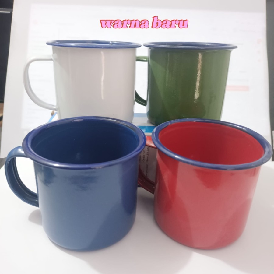 mug jadul 7cm gelas jadul mug enamel 7cm Cangkir Enamel Jadul CLP