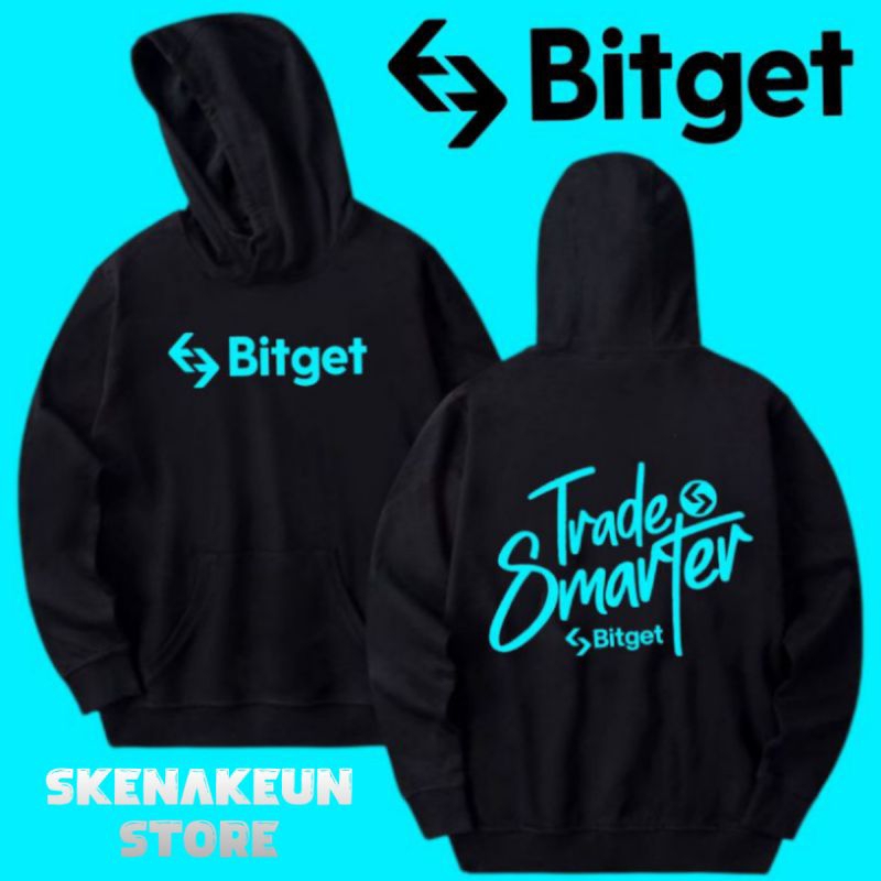 SWEATER HOODIE CRYPTO BITGET TRADE SMARTER BGB KRIPTO BWB BITGET WALLET COOTON COMBAD 24S