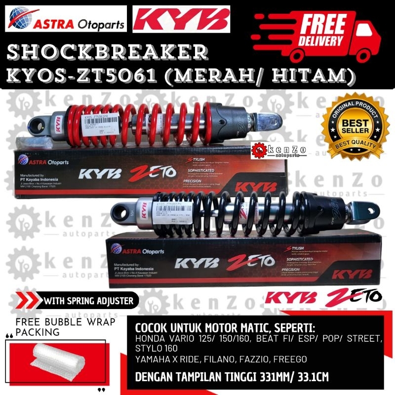 [Garansi Original Produk] [Kyb Zeto] Shockbreaker Belakang Honda Vario 110 /125/160 Stylo (All Varia