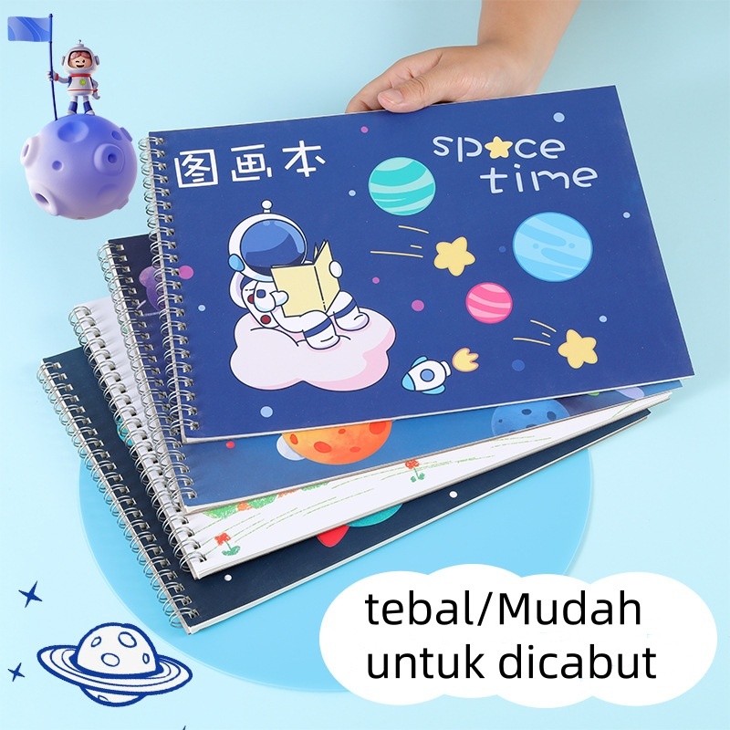 

A4 Drawing Book Cocok untuk anak TK dan siswa SD, buku seni yang dilukis dengan tangan, buku sketsa kosong, buku grafiti, buku komik kertas putih