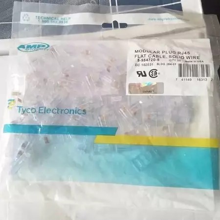 Connector Rj45 AMP / Konektor Rj45 AMP - AMP Cat5e