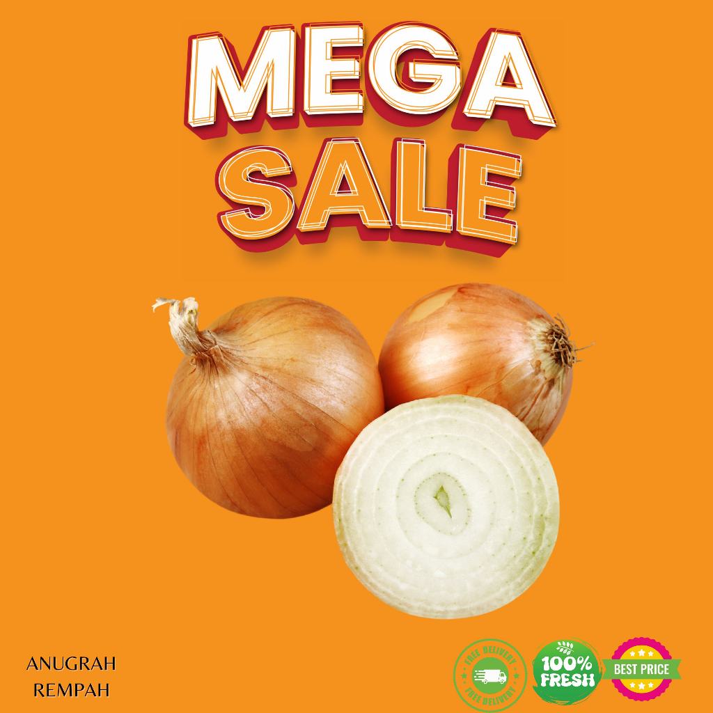 

KIRIM INSTAN Bawang Bombay super 1 KG Anugrah Rempah