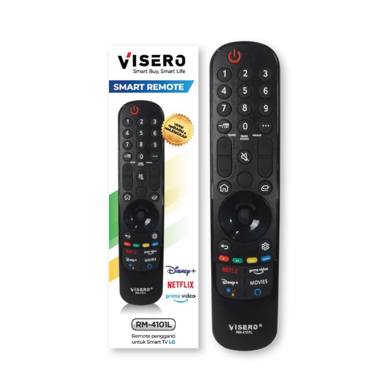 VISERO RM-4101L REMOTE  SMART TV LG LED DIGITAL YOUTUBE NETFLIX UNTUK SEMUA TYPE TV LG