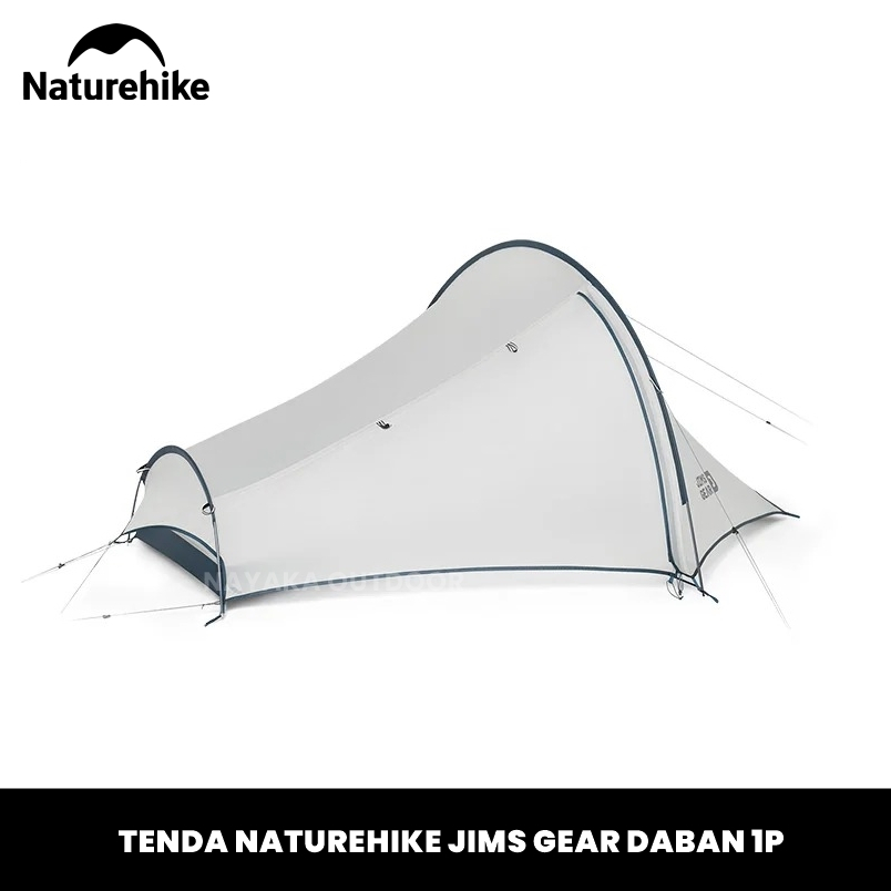 Tenda Camping Naturehike Jims Gear Daban 1P CNK2350WS012 Tenda Ultralight Hiking Double Layer Kemah 