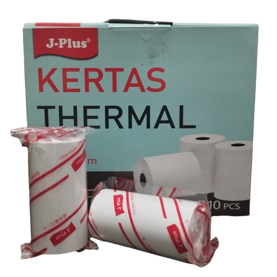 

J-PLUS Kertas Thermal 57x30 MM Printer thermal roll EDC 57 x 30 JPLUS Thermal Kertas Coreless (10 Roll)