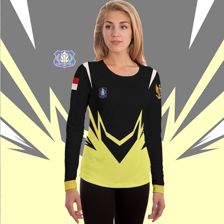 kaos wanita baju satpam jersey security Fulprint 3D terbaru free custom tanpa minimal order