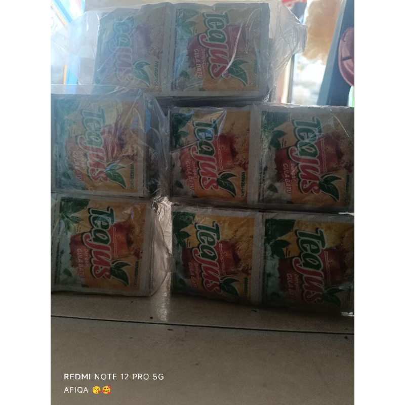 

tea jus gula batu 1 pak isi 60pc