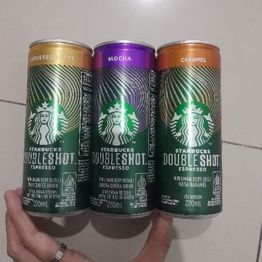 

Starbucks doubleshot espresso LATTE / MOCCA / CARAMEL kopi instan kaleng 220ml.