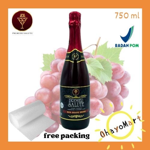 

Premier Salute Red grape sparkling drinks / Sparkling juice merah / Minuman berkarbonat rasa anggur 750ml