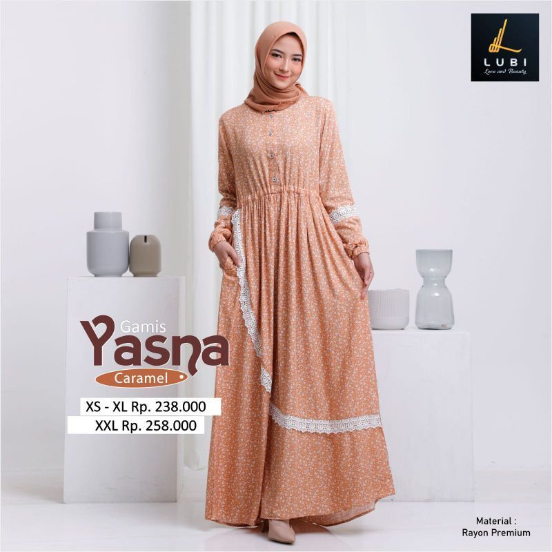 Promo Gamis Lubi Yasna Caramel XS