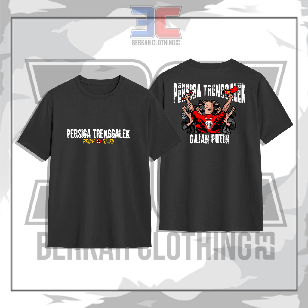 T-shrit Kaos Baju Supporter Persiga Trenggalek "Gajah Putih" Pride & Glory