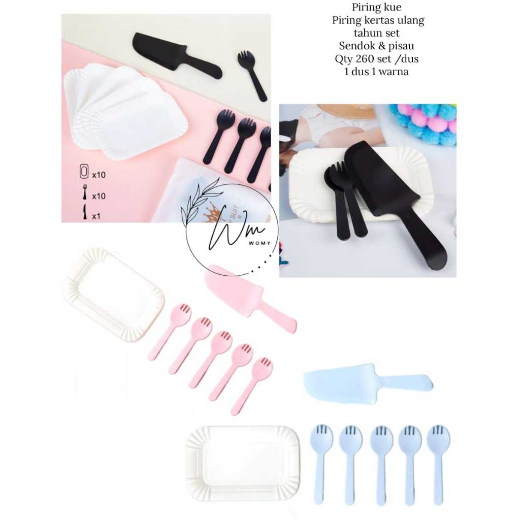 

SENDOK PIRING SET PISAU ULANG TAHUN PASTEL ISI 10 PIRING , 10 GARPU , 1 PISAU MADE IN CHINA PLASTIK MURNI BUKAN DAUR ULANG