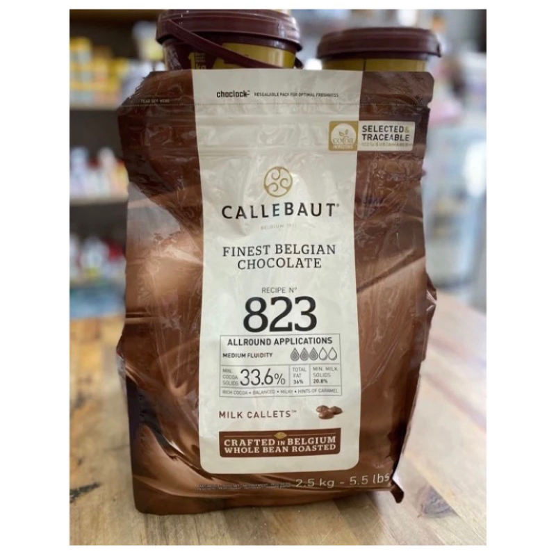 

Callebaut Finest Belgian chocolate 823 Milk 2,5kg