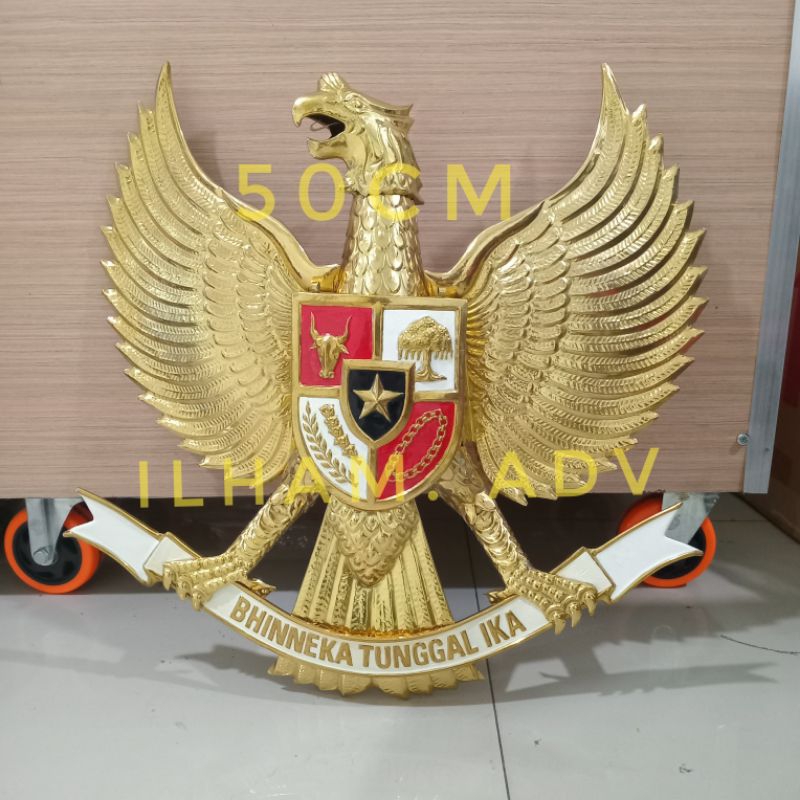 patung garuda kuningan garuda pancasila 50cm