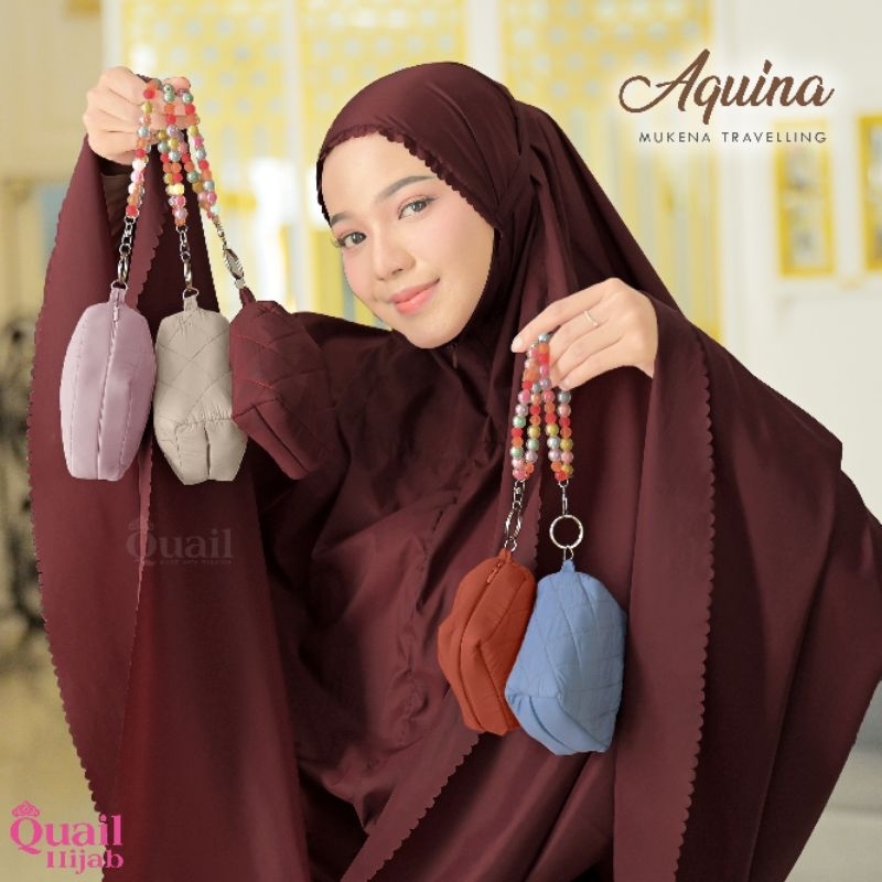 Mukena Dewasa Premium AQUINA Original Quail Hijab