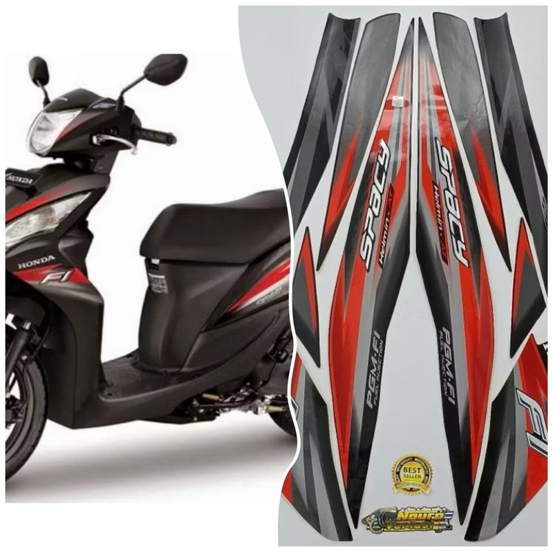 Stiker Striping Lis Motor Honda Spacy Fi 2014