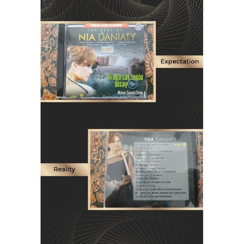 CD audio Nia Daniaty siapa tak ingin di sayang