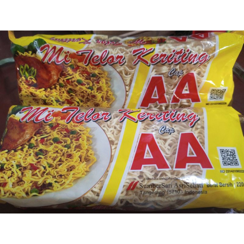 

mie telor kriting cap AA 220 gram