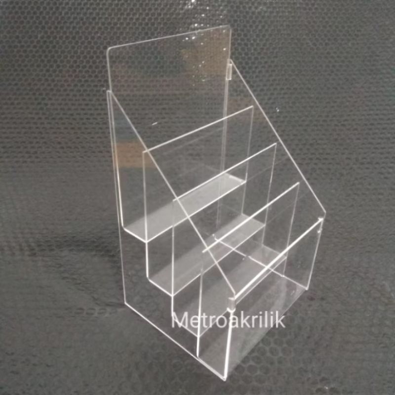 

Tempat brosur akrilik 4 susun/Akrilik brosur A5