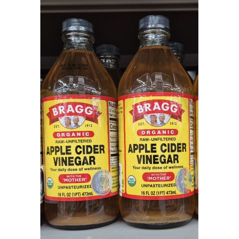 

BRAGG Apple Cider Vinegar Organic, Raw & Unfiltered Cuka Apel Organic 473ml - HK