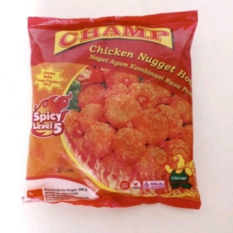 

Champ chicken nugget hot 500gr