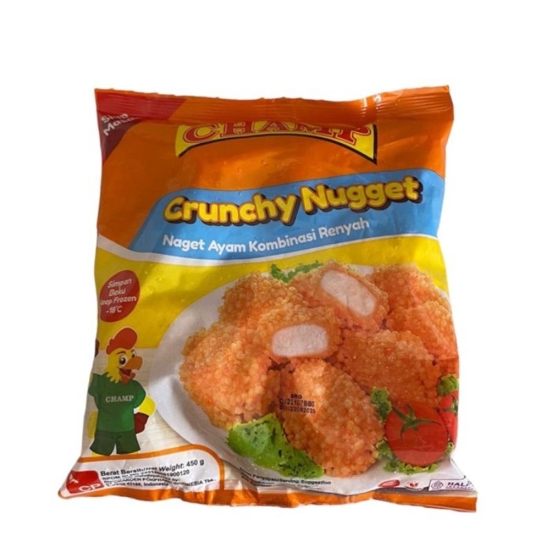 

Champ chicken crunchy nugget 450gr / naget ayam