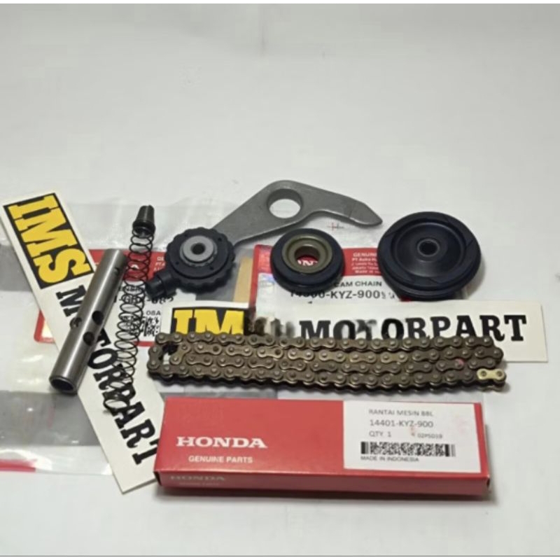 PAKET RANTAI KETENG SET KYZ + ROLL 2 PLAT TENSIONER SULING KETENG SUPRA X 125 HELM IN BLADE NEW 125 