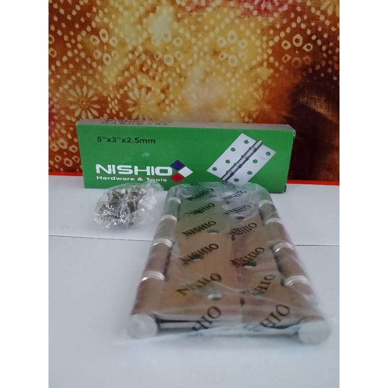 Engsel Pintu Jendela Nishio/Engsel Tebal 5"/Engsel Lubang 5 Nishio