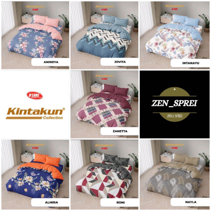 KINTAKUN - Bed cover kintakun 180x200 bedcover set dluxe kintakun