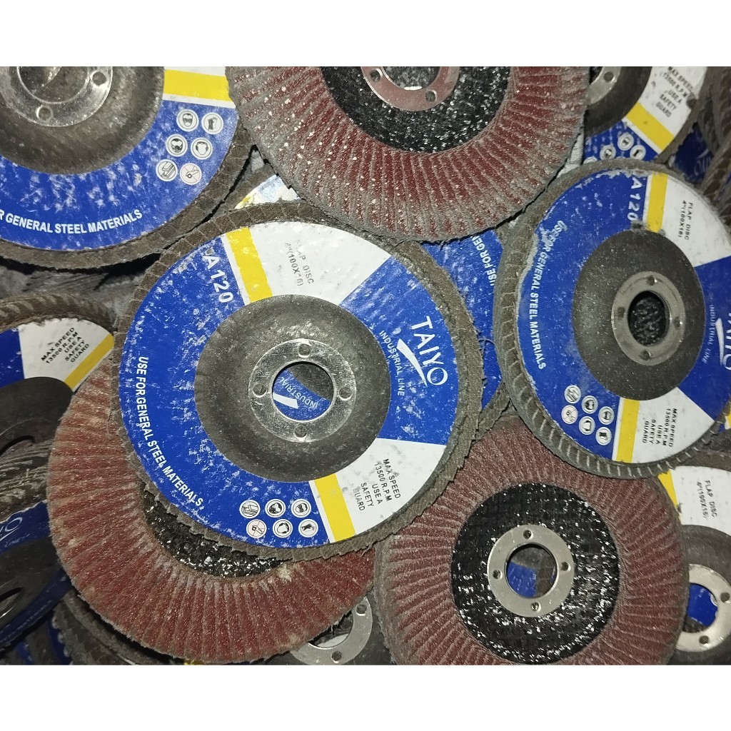 Amplas susun / Flap Disc Taiyo 4in bekas pabrik kondisi 70%  layak di pakai