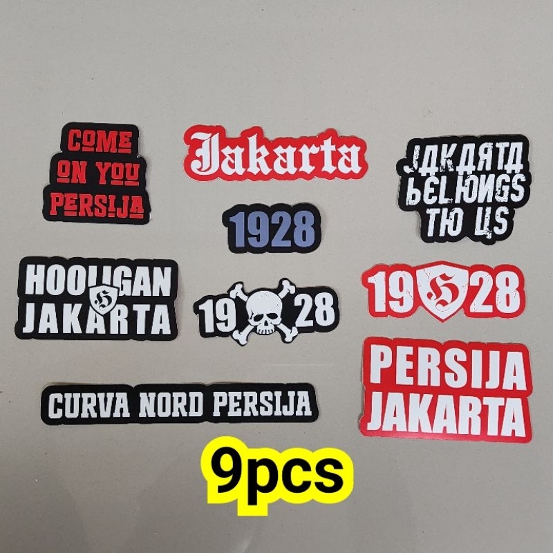 

9 pcs stiker persija jakarta